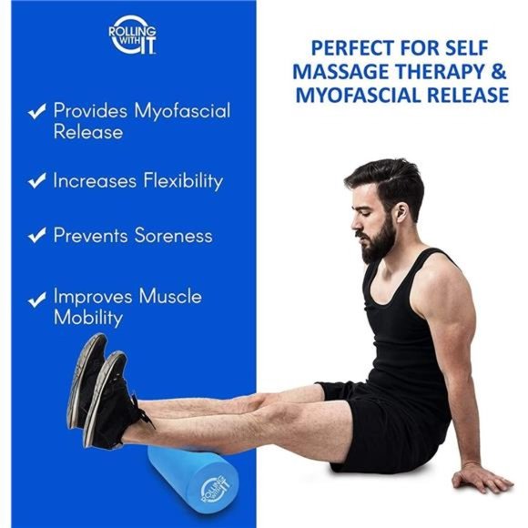 Rolling With It Foam Roller - High Density  for Exercise 13-18-36 inches - Picture 6 of 6